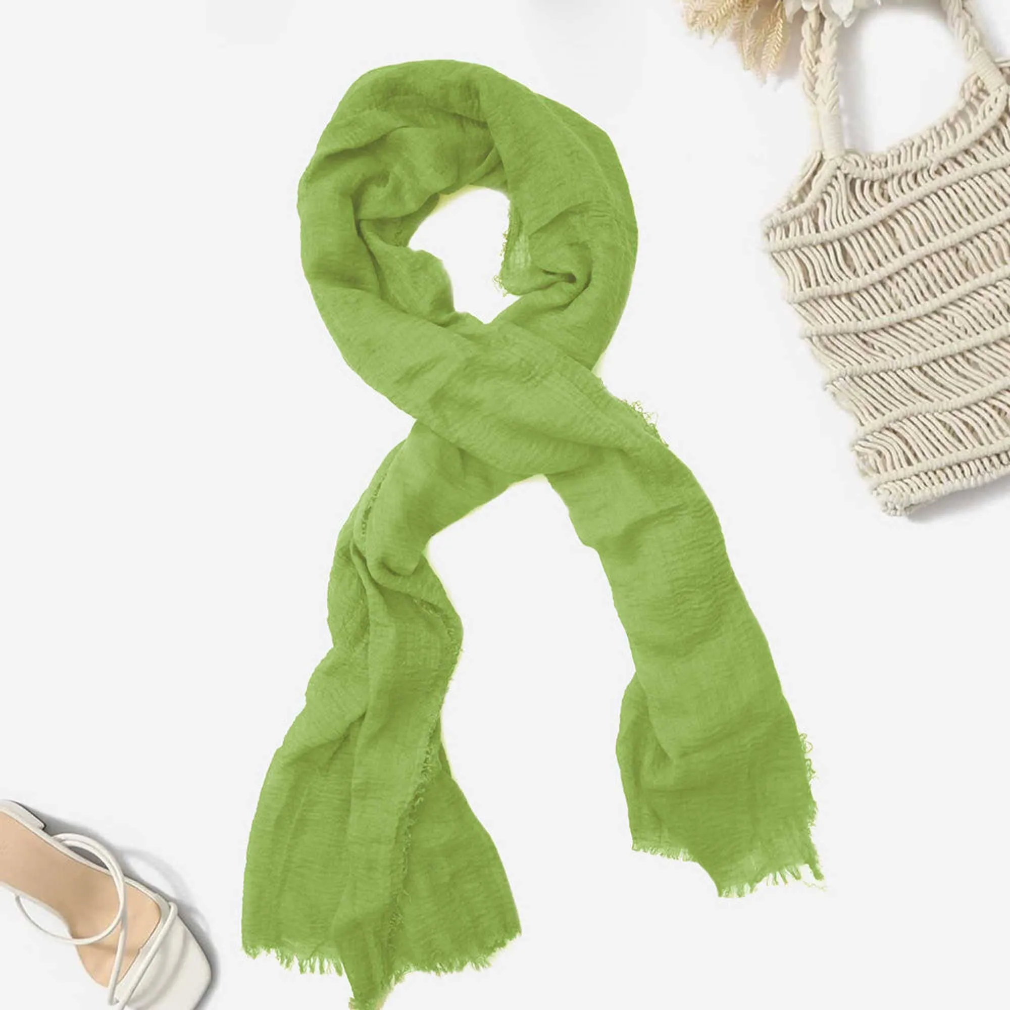 Women's High Quality Crimps Scarf Hijab