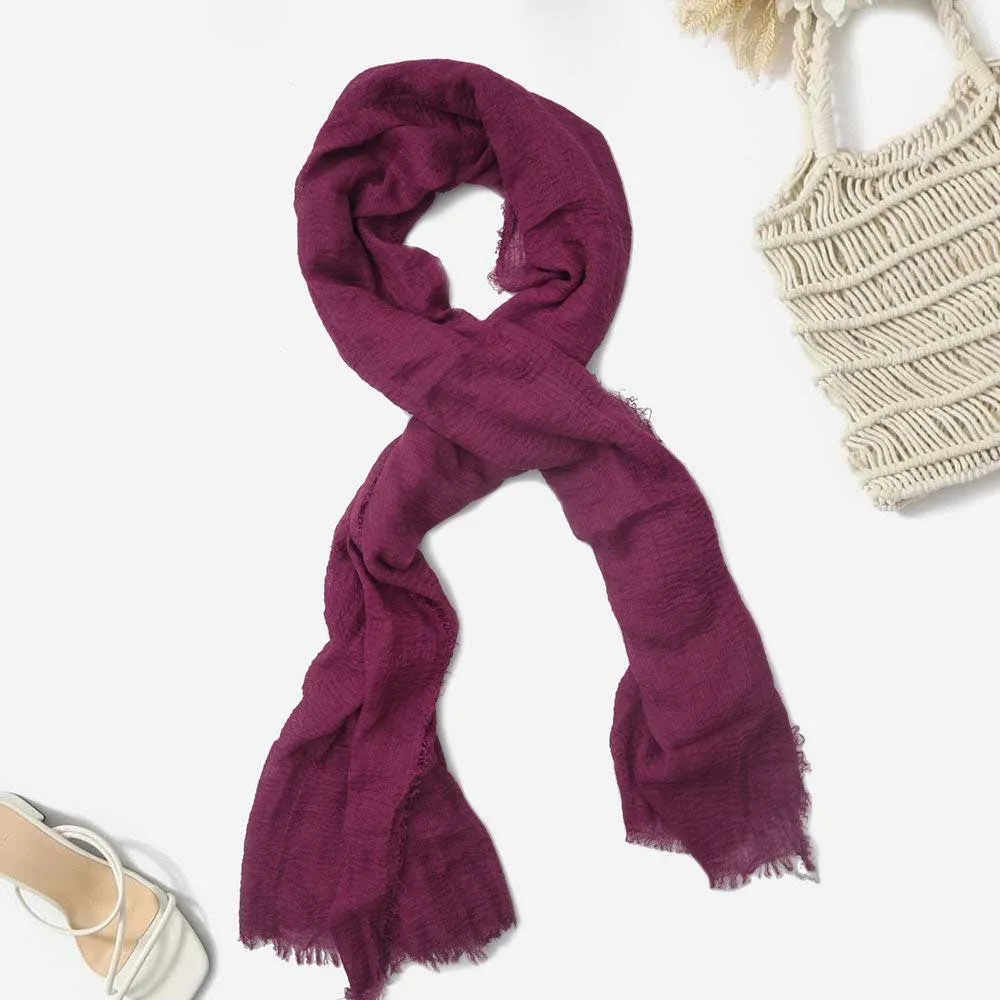 Women's High Quality Crimps Scarf Hijab