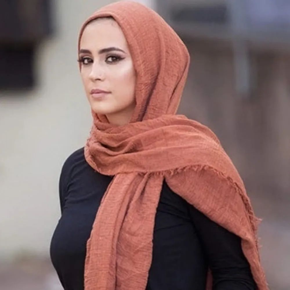 Women's High Quality Crimps Scarf Hijab