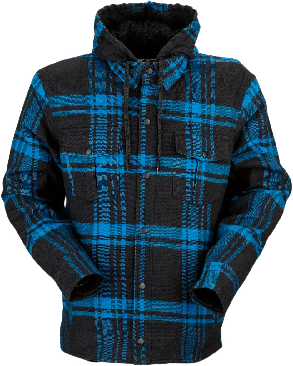 Z1R Timber Flannel Shirt - Black/Blue - Large 3040-2842
