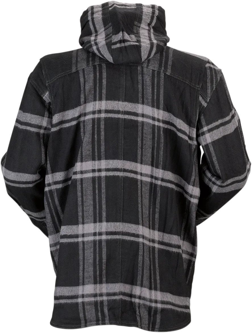 Z1R Timber Flannel Shirt - Black/Gray - Large 3040-2834