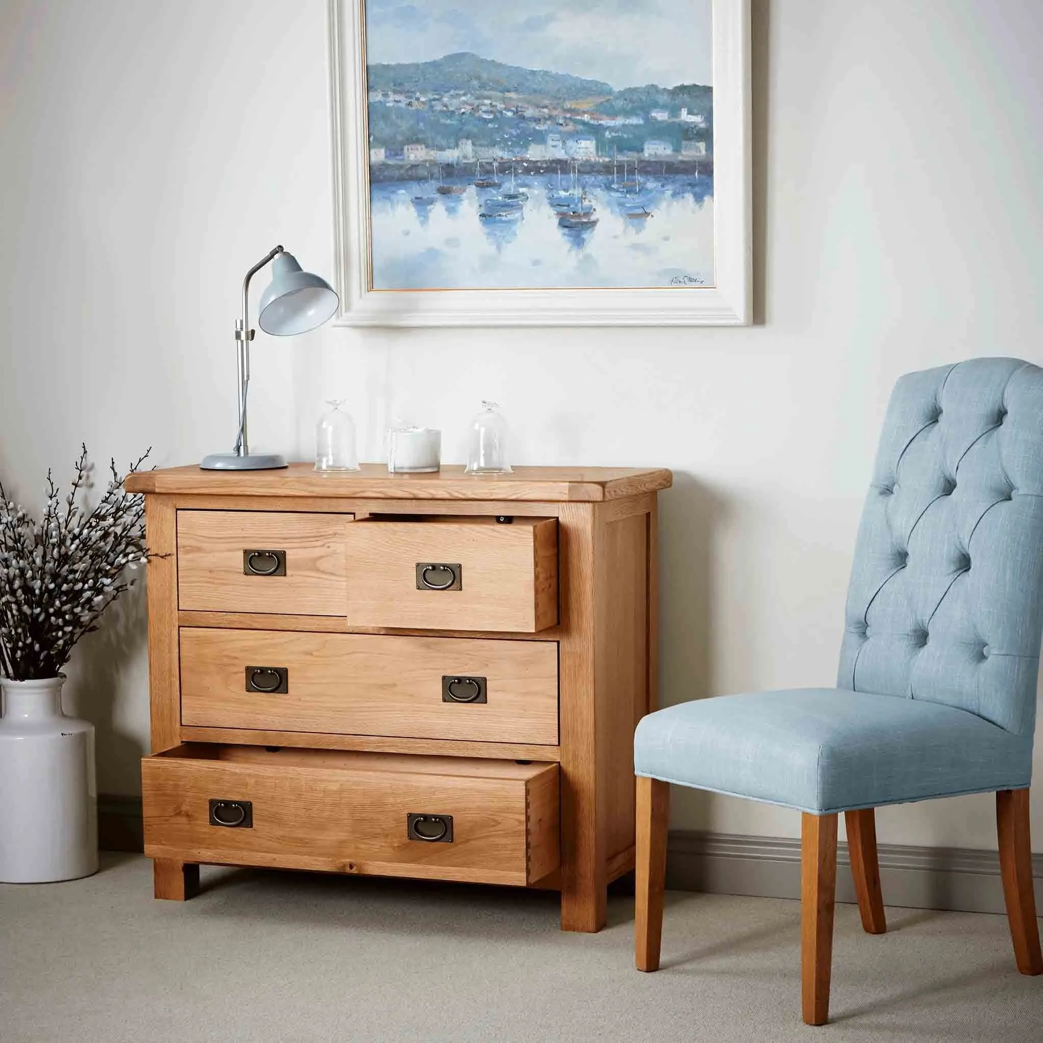 Zelah Oak 2 Over 2 Drawer Chest