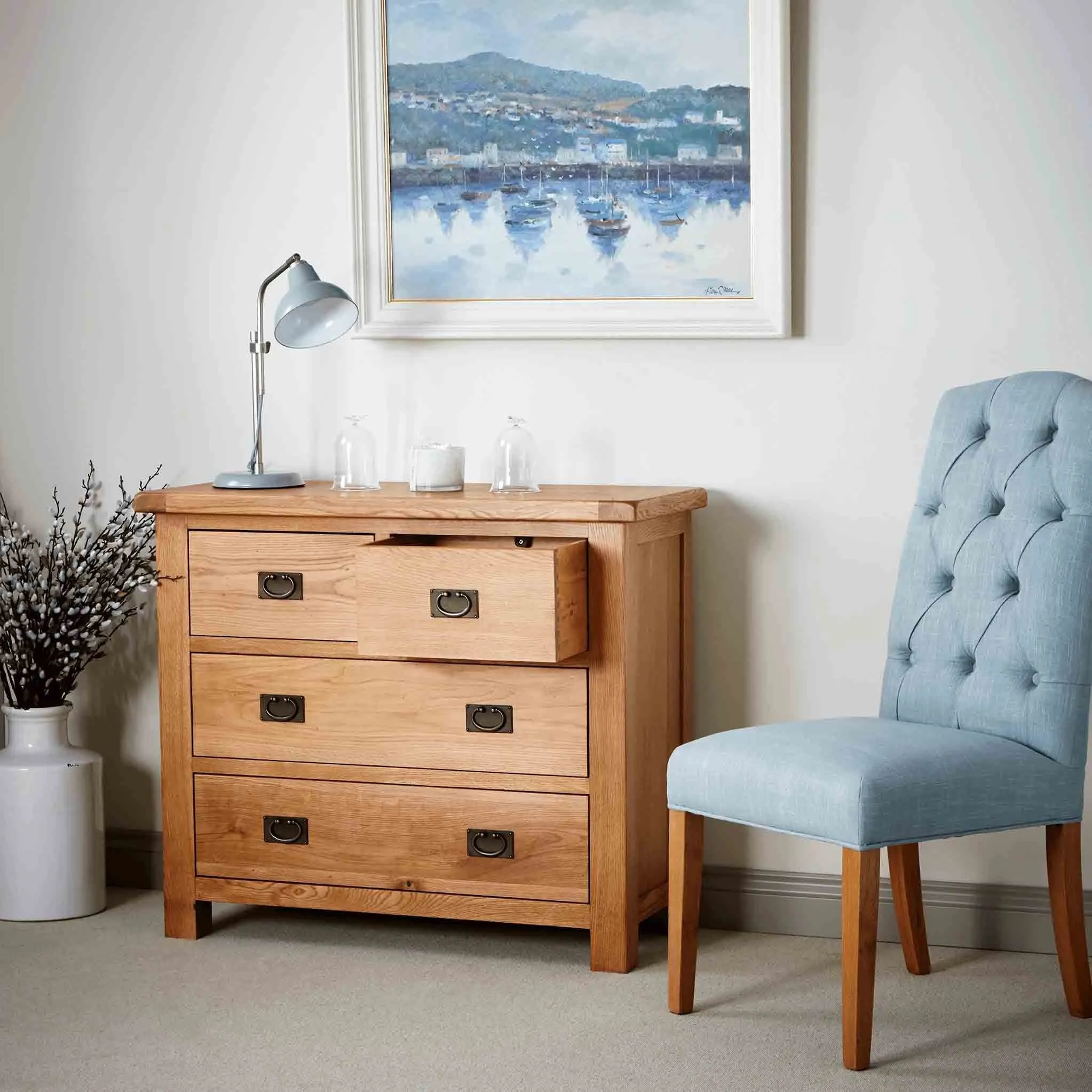 Zelah Oak 2 Over 2 Drawer Chest