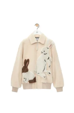 Zip-Up Jacket In Shearling